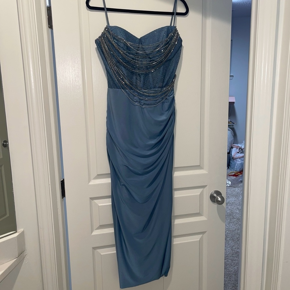 KENZEL Mermaid Dress- Blue